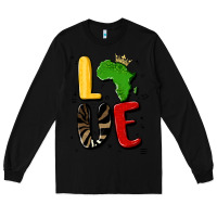 Black africa love Long Sleeve Tee - MaliasSmallBusiness