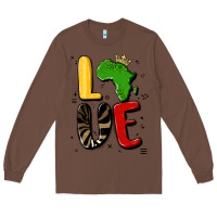 Chestnut africa love Long Sleeve Tee - MaliasSmallBusiness