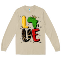 Mushroom africa love Long Sleeve Tee - MaliasSmallBusiness