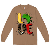 Toasted Coconut africa love Long Sleeve Tee - MaliasSmallBusiness