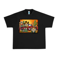 Black western truck cowboy gnome background Urban Heavy Tee - BarkalooDesign