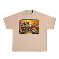 Burro western truck cowboy gnome background Urban Heavy Tee - BarkalooDesign