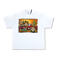 White western truck cowboy gnome background Urban Heavy Tee - BarkalooDesign
