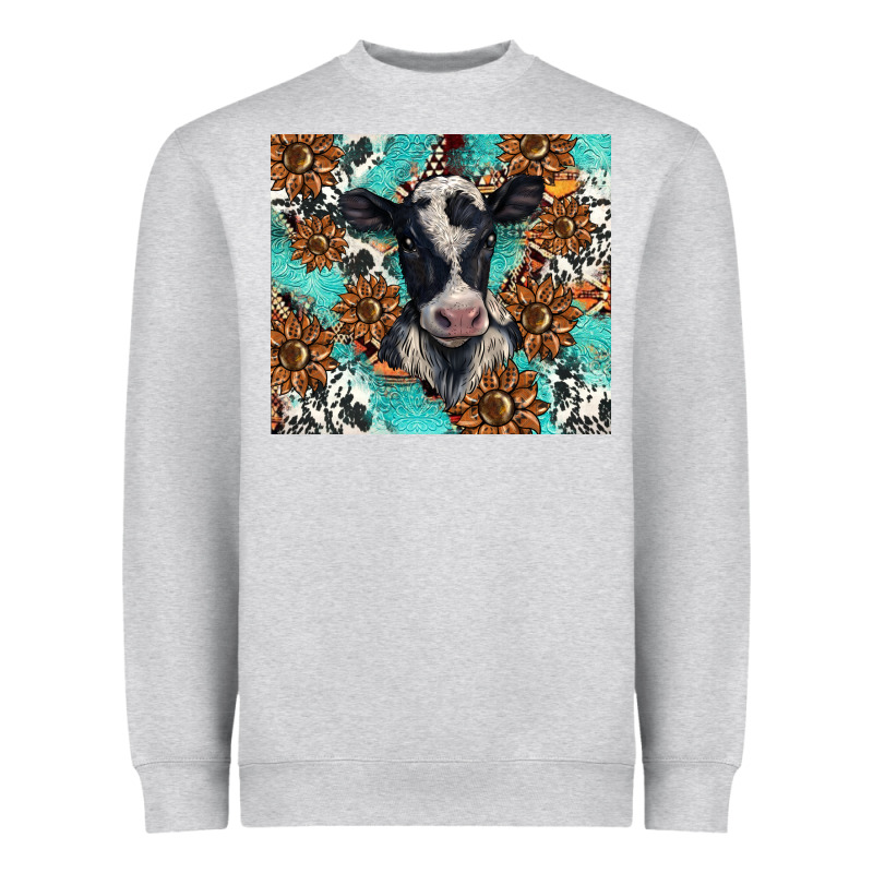 Western Black And White Cow Heavyweight Sweatshirt by BarkalooDesign | Teevron