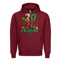 Burgundy 2024 family christmas Zipper Hoodie - MaliasSmallBusiness