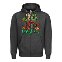 Charcoal Heather 2024 family christmas Zipper Hoodie - MaliasSmallBusiness