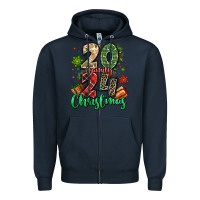 Navy 2024 family christmas Zipper Hoodie - MaliasSmallBusiness