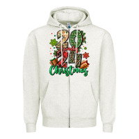 Oatmeal Heather 2024 family christmas Zipper Hoodie - MaliasSmallBusiness