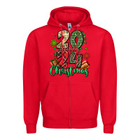 Red 2024 family christmas Zipper Hoodie - MaliasSmallBusiness