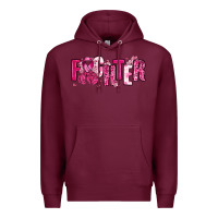 Burgundy Fighter Breast Cancer Premium Hoodie - NancyCooperArtShop