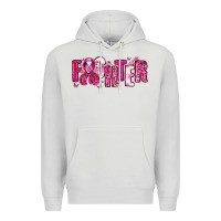 Dove Grey Fighter Breast Cancer Premium Hoodie - NancyCooperArtShop