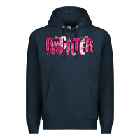 Navy Fighter Breast Cancer Premium Hoodie - NancyCooperArtShop