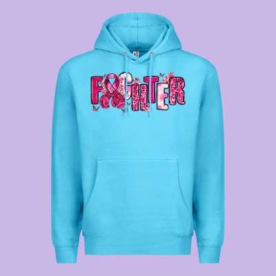 Fighter Breast Cancer Premium Hoodie Designed By Nancycooperartshop