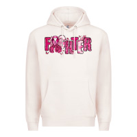 Pale Pink Fighter Breast Cancer Premium Hoodie - NancyCooperArtShop