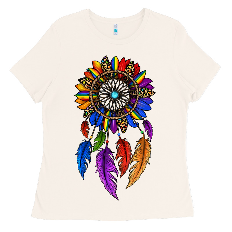Pride Sunflower Dreamcatcher Ladies Tee by JahusDesignShop | Teevron