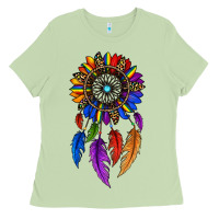 Matcha pride sunflower dreamcatcher Ladies Tee - JahusDesignShop