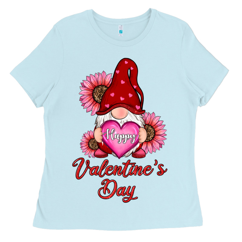 Happy Valentine's Day Gnomes With Sunflower Ladies Tee by RanaPortraitStore | Teevron