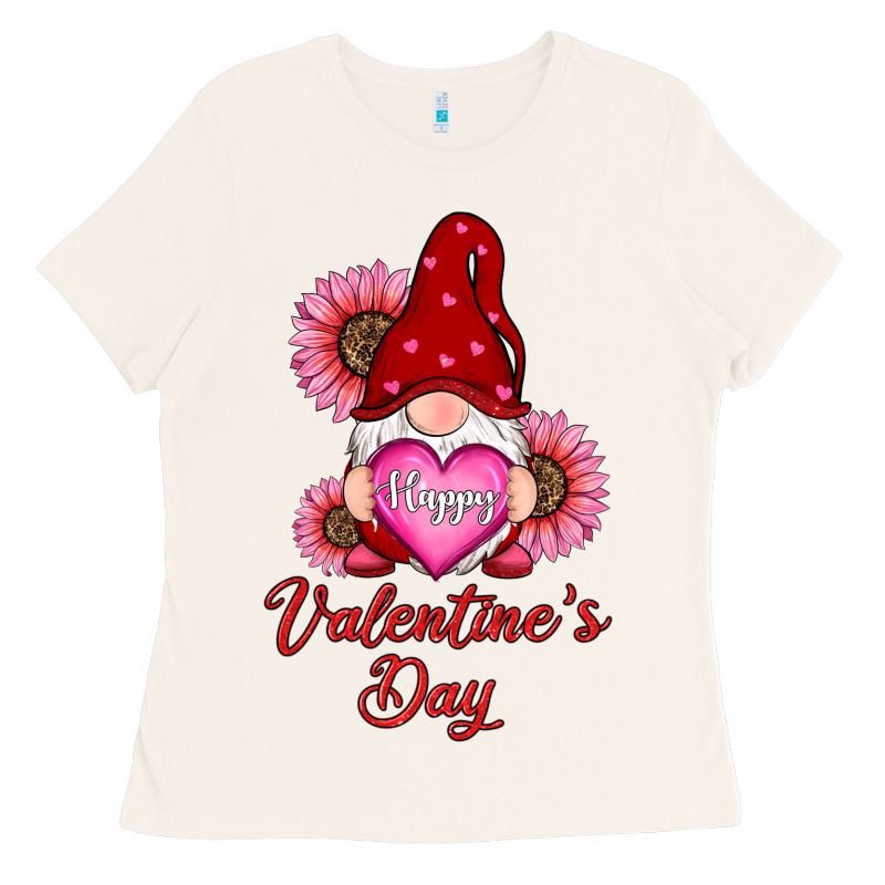 Happy Valentine's Day Gnomes With Sunflower Ladies Tee by RanaPortraitStore | Teevron