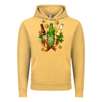 Vintage Mustard beer bottle party set for christmas Vintage Hoodie - AdoDesignShop