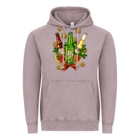 Vintage Zinc beer bottle party set for christmas Vintage Hoodie - AdoDesignShop