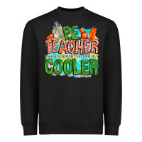 Black pe teacher but cooler Heavyweight Sweatshirt - NancyCooperArtShop