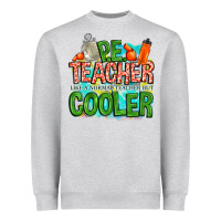 Heather Grey pe teacher but cooler Heavyweight Sweatshirt - NancyCooperArtShop