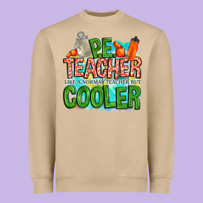 Pe Teacher But Cooler Heavyweight Sweatshirt Designed By Nancycooperartshop