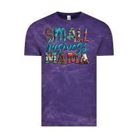 Cloud Purple small business mama leopard turquoise aztec serape cowhide Vintage Tee - Artiststas