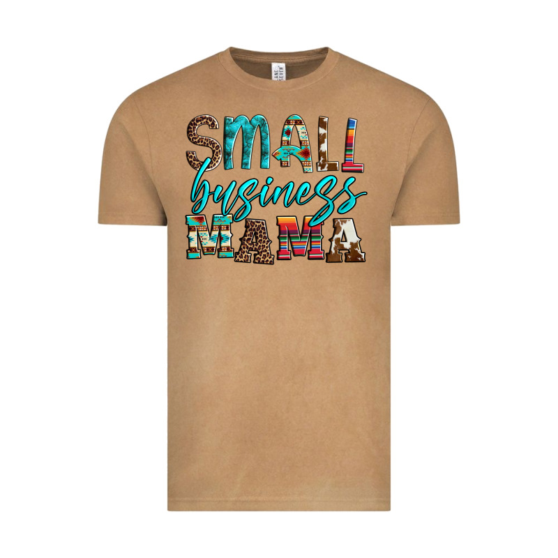 Small Business Mama Leopard Turquoise Aztec Serape Cowhide Vintage Tee by Artiststas | Teevron