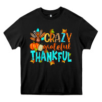 Black crazy grateful thankful Heavy Core Tee - Zillion Design Studio