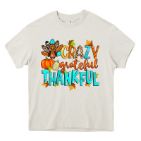 Cream crazy grateful thankful Heavy Core Tee - Zillion Design Studio