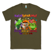 Army Green Hallothanksmas Classic Tee - NancyCooperArtShop