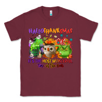 Burgundy Hallothanksmas Classic Tee - NancyCooperArtShop