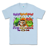 Dusty Blue Hallothanksmas Classic Tee - NancyCooperArtShop
