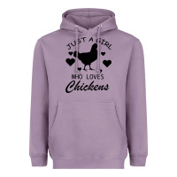 Lavender Just A Girl Who Love Chickens Heavyweight Hoodie - Bettercallsaul