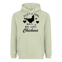 Just A Girl Who Love Chickens Heavyweight Hoodie | Teevron