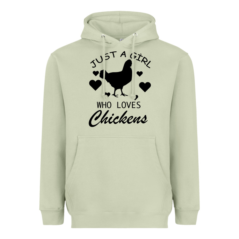 Just A Girl Who Love Chickens Heavyweight Hoodie by Bettercallsaul | Teevron