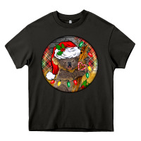 Asphalt Christmas koala Heavy Core Tee - BarkalooDesign