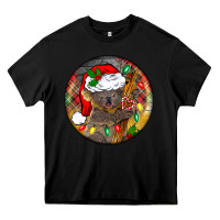 Black Christmas koala Heavy Core Tee - BarkalooDesign