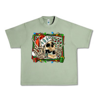 Oil Green Christmas happy skeleton Urban Heavy Tee - Jasminsmagicworld