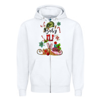 White baby elf Zipper Hoodie - MaliasSmallBusiness