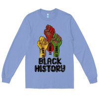 Colony Blue black history malia Long Sleeve Tee - MaliasSmallBusiness