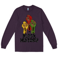 Plum black history malia Long Sleeve Tee - MaliasSmallBusiness
