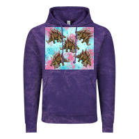 Cloud Purple dinosaur stegosaurus Vintage Hoodie - Artiststas