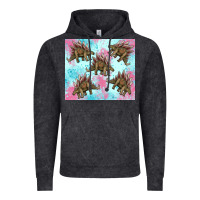 Vintage Black dinosaur stegosaurus Vintage Hoodie - Artiststas