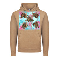 Vintage Coffee dinosaur stegosaurus Vintage Hoodie - Artiststas