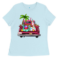 Baby Blue summer truck farm truck Ladies Tee - Zillion Design Studio