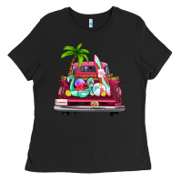 Black summer truck farm truck Ladies Tee - Zillion Design Studio