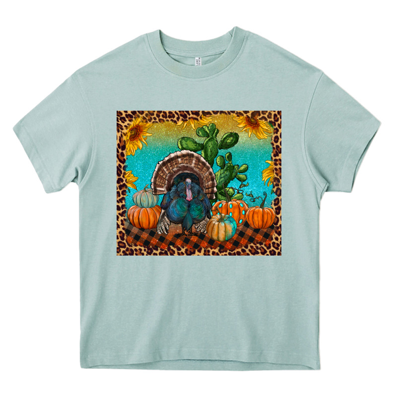 Turkey And Pumpkins Heavy Core Tee by RanaPortraitStore | Teevron