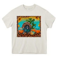 Cream turkey and pumpkins Heavy Core Tee - RanaPortraitStore